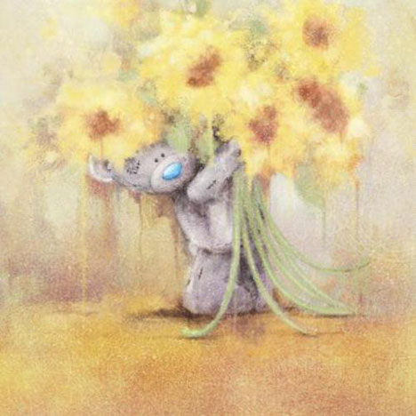 Tatty Teddy Holding Sunflowers Me to You Bear Card £2.49